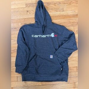 Carhartt Fire Retardant Hoodie FR Sweatshirt Grey Men’s Large